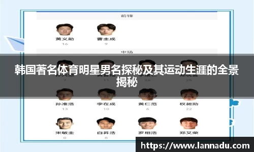韩国著名体育明星男名探秘及其运动生涯的全景揭秘